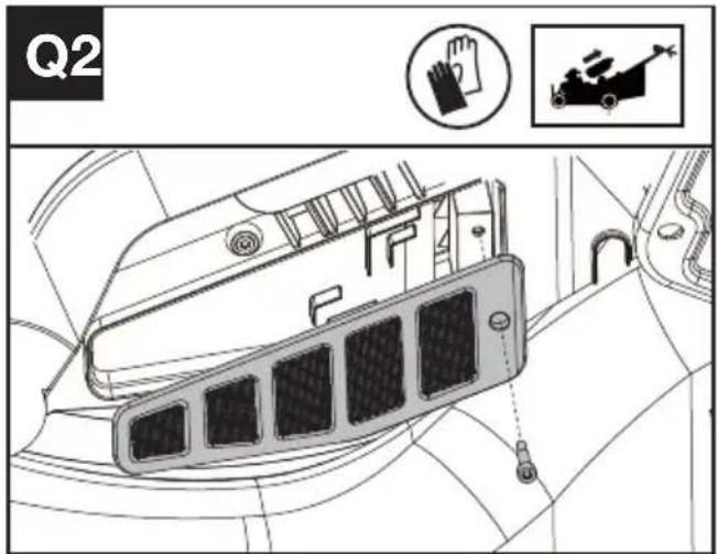 KRESS KC720.9 - Limpar o filtro de ar (Ver a Fig. Q1, Q2) - 2