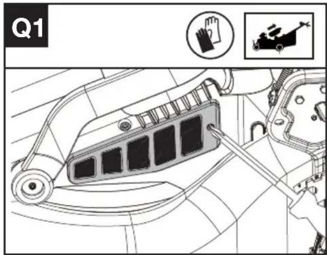 KRESS KC720.9 - Limpar o filtro de ar (Ver a Fig. Q1, Q2) - 1