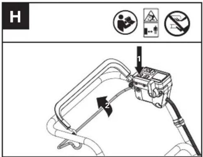 KRESS KC720.9 - Actionarea sistemului de autopropulsare (A se vedea Fig. H) - 1
