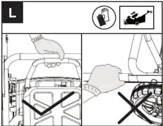KRESS KC720.9 - Transporting the mower - 1