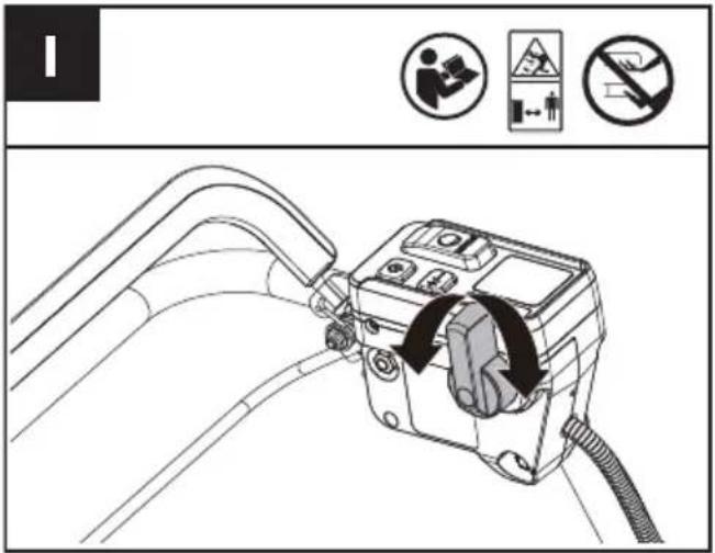 KRESS KC720.9 - Velge selvgående hastighet (Se Fig. I) - 1