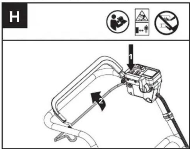 KRESS KC720.9 - Bedienung des Eigenantriebs-System (siehe Abb. H) - 1