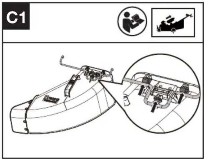 KRESS KC720.9 - Montagem do saco de recolha de relva no cortador de relva (Ver a Fig. B2,B3,B4) - 4