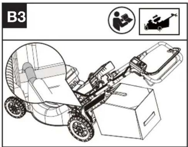 KRESS KC720.9 - Montering av gressoppsamlingsposen til gressklipperen (Se Fig. B2,B3,B4) - 2