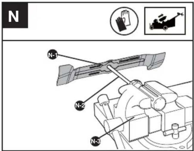 KRESS KC720.9 - BLADE BALANCING (SEE FIG. N) - 1