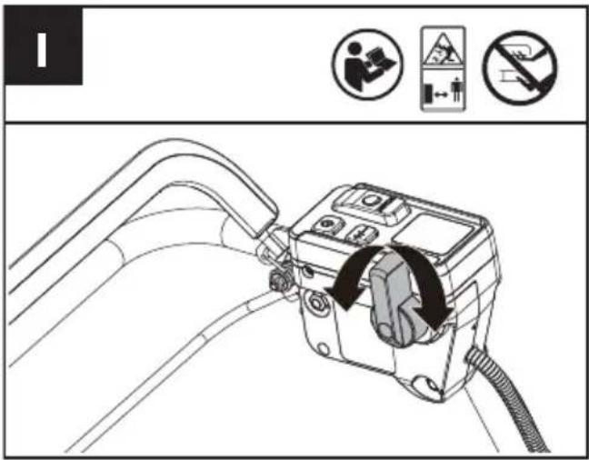 KRESS KC720.9 - Volba rychlosti pojezdu (viz obr. I) - 1