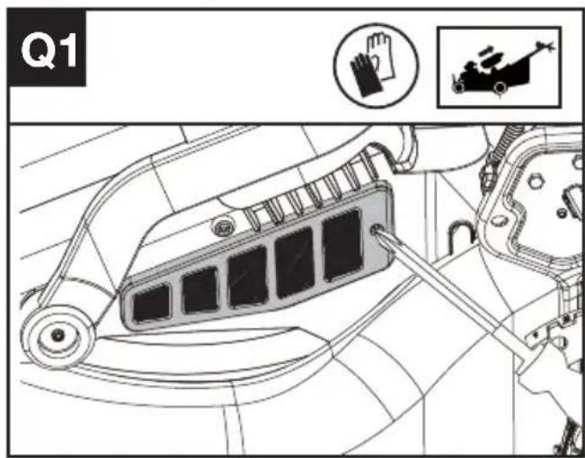 KRESS KC720.9 - Limpieza del filtro de aire (véase las Fig. Q1, Q2) - 1