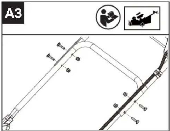 KRESS KC720.9 - Montering av övre handtaget (Se bild A3) - 1