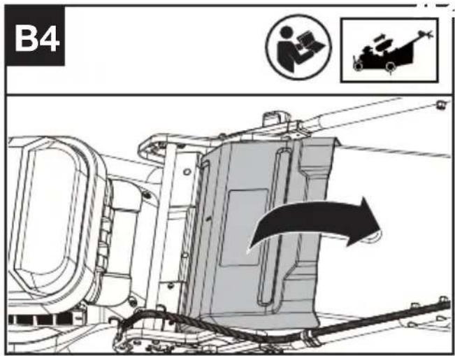 KRESS KC720.9 - Montage des Grasfangkorb am Rasenmäher (See Fig. B2,B3,B4) - 3