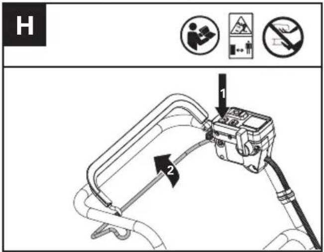 KRESS KC720.9 - Manövrering av det självgående systemet (Se bild H) - 1