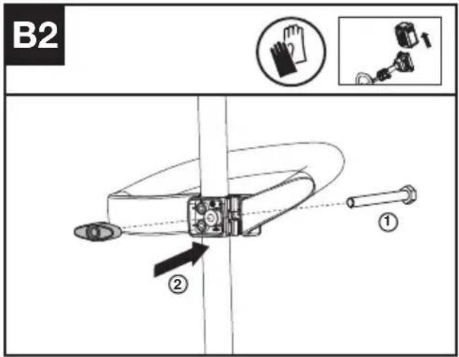 KRESS KC110.9 - Montagem da Proteção contra a projeção de detritos (Veja a Fig. A) - 5