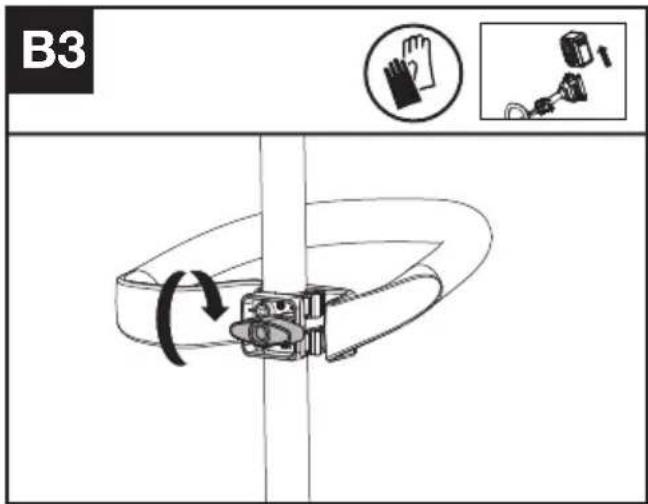 KRESS KC110.9 - Assembling the Front Handle (See Fig. B1, B2, B3, B4) - 5