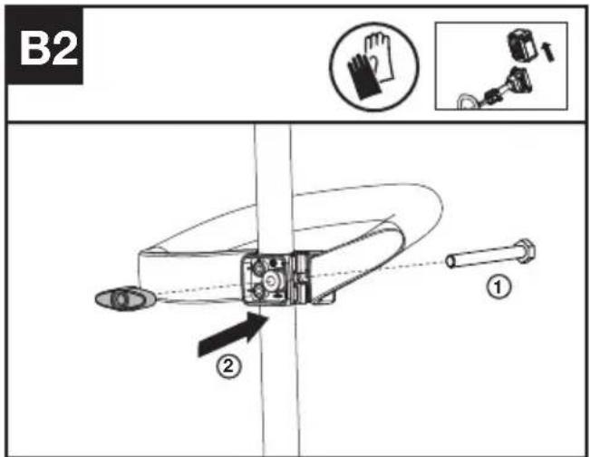 KRESS KC110.9 - Montering av beskyttelsesskjermen (se Fig. A) - 3