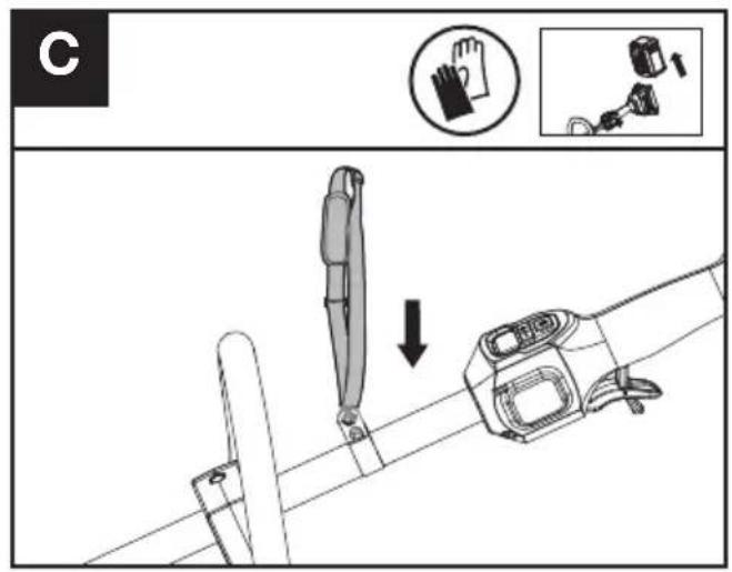 KRESS KC110.9 - Assemblage de la bandoulière (Vendue séparément) (Voir Fig. C) - 1
