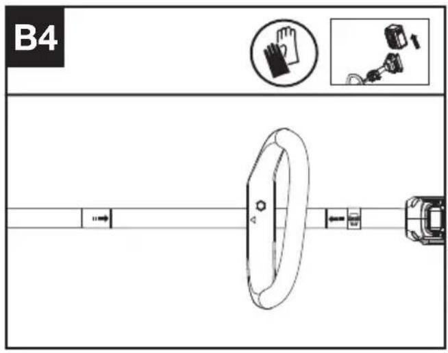 KRESS KC110.9 - Montaggio della maniglia anteriore (Vedere Fig. B1, B2, B3, B4) - 6