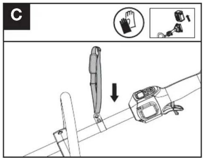 KRESS KC110.9 - Assemblaggio della tracolla (Venduto separatamente) (Vedere Fig. C) - 1