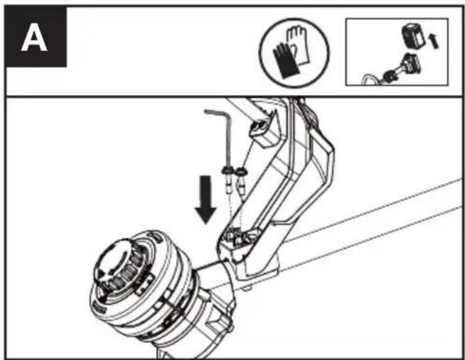 KRESS KC110.9 - Assembling the debris guard (See Fig. A) - 1