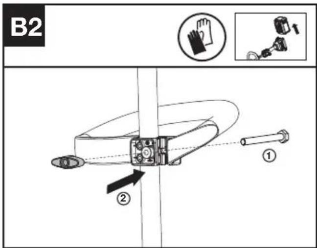 KRESS KC110.9 - Assembling the Front Handle (See Fig. B1, B2, B3, B4) - 4