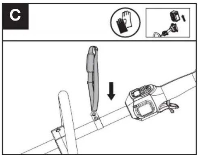 KRESS KC110.9 - De schouderriem monteren (apart verkrijgbaar) (Zie afb. C) - 1
