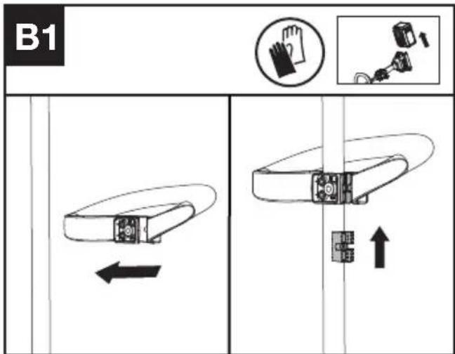 KRESS KC110.9 - Assembling the Front Handle (See Fig. B1, B2, B3, B4) - 3