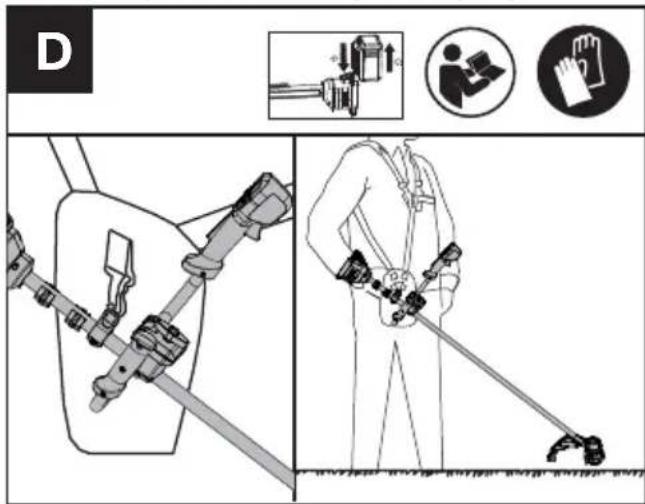 KRESS KC111.9 - Balancing the trimmer (See Fig. D) - 1