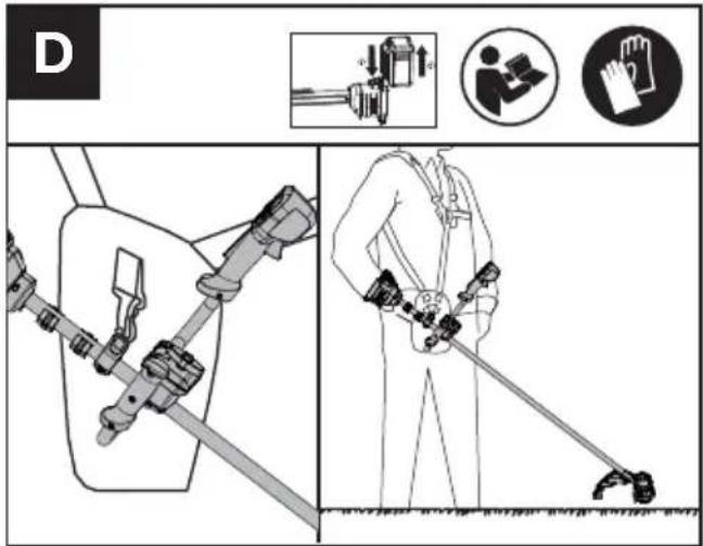 KRESS KC111.9 - Balancering af trimmer (se fig. D) - 1