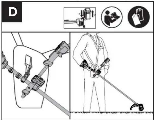 KRESS KC111.9 - Bilanciare il trimmer (vedere Fig. D) - 1