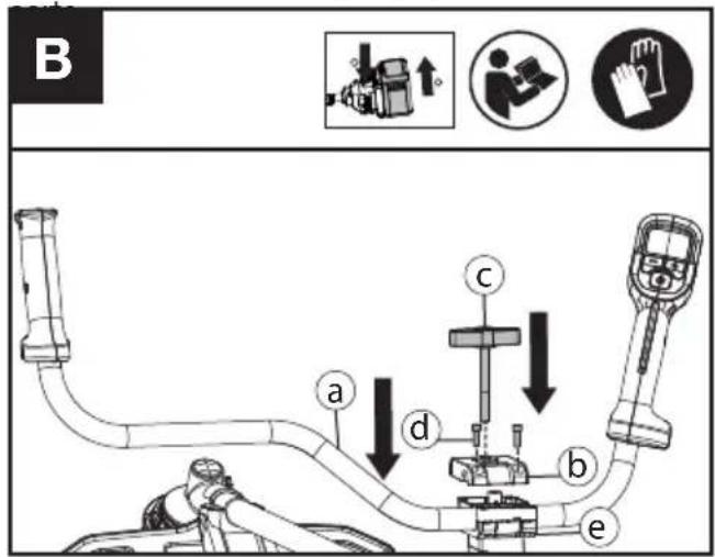 KRESS KC111.9 - Montaje del manillar de bicicleta (véase la Fig. B) - 1