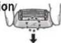 PANASONIC ES-LS8A - ▶ Fixation de la section de la grille de protection - 1
