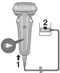 PANASONIC ES-LS8A - Charging the shaver - 1