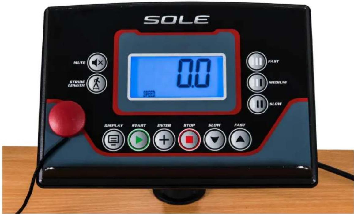 Sole Fitness Treadmill Desk - FAMILIARISEZ-VOUS AVEC LE TABLEAU DE COMMANDE - 1