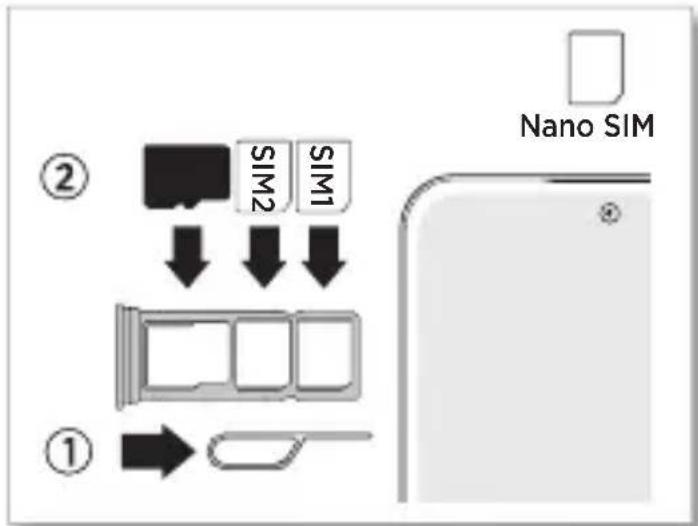 MOTOROLA Moto E14 - Insertion des cartes et mise sous tension - 1