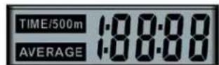 Sole Fitness SRW250 - TEMPS - 500 m / la moyenne est affichée. - 1