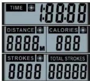 Sole Fitness SRW250 - MODE DU TEMPS, DE LA DISTANCE ET DES CALORIES CIBLÉS - 1