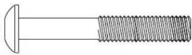 Sole Fitness S77 - Boulon à tête creuse 5/16 po x ^3/4 po (4 pièces) - 1