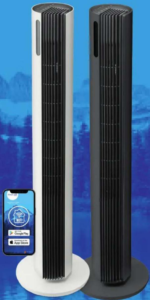 Clean Air Optima CA-407G Smart - Clean Air Optima High and Luxury Tower Fan CA-407W/ CA-407G Smart - 1