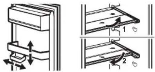 ELECTROLUX LNT6NE18S1 - Col·locar els prestatges - 1