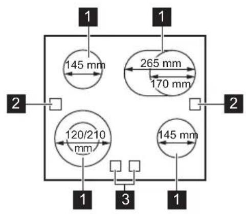 ELECTROLUX LRD6406IK - Distribució de la superfície de cocció - 1
