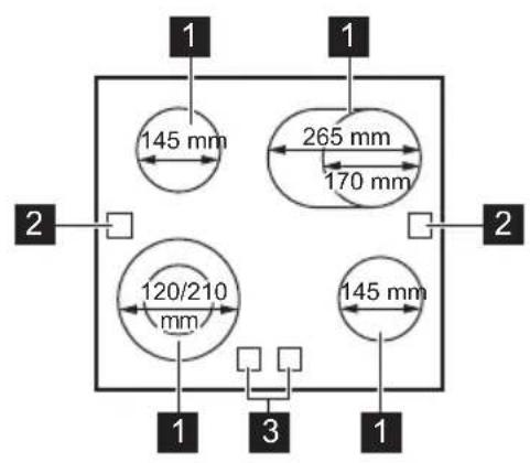 ELECTROLUX LRD6406IK - Oversigt over kogepladens overflade - 1