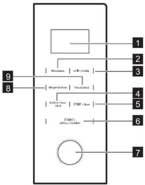 ELECTROLUX MBK2051-M - Bandeau de commande - 1