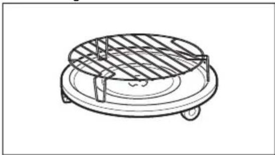 ELECTROLUX MBK2051-M - Inserting the grill rack - 1