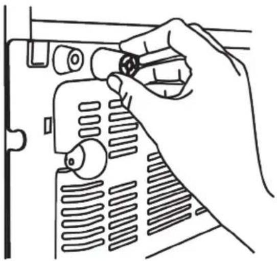 BEKO RFNE448E55W - Anbringen der Kunststoffkeile - 1