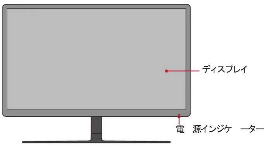 VIEWSONIC VX2458-C-MHD-7 - 各部の名称 - 1