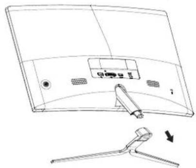VIEWSONIC VX2458-C-MHD-7 - ベース取り付け手順 B. ベース取り外し手順 - 6