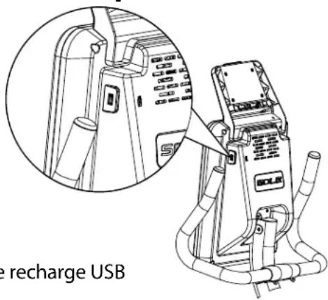 Sole Fitness LCR - Chargement des dispositifs portables munis d'un port USB - 1