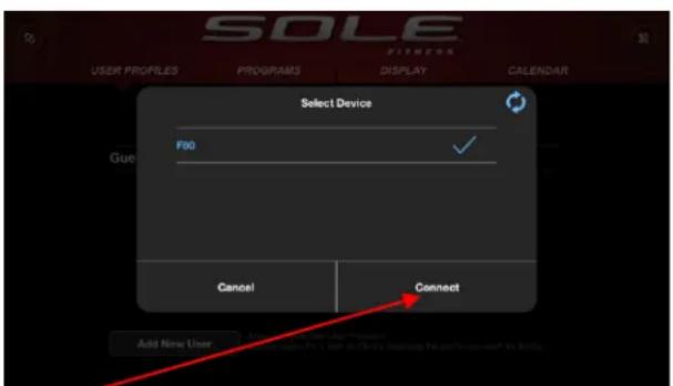 Sole Fitness LCR - Synchronisation de votre appareil de conditionnement avec l'application - 2