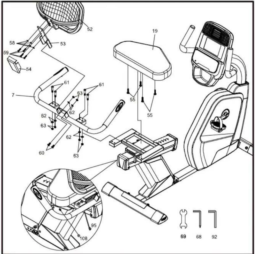 Sole Fitness R52 - ÉTAPE D'ASSEMBLAGE - 1
