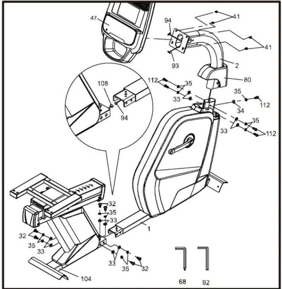 Sole Fitness R52 - ÉTAPE D'ASSEMBLAGE - 1