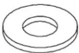 Sole Fitness R52 - Boulon à tête cylindrique 5/16" × 3/4" (6 pièces) - 1