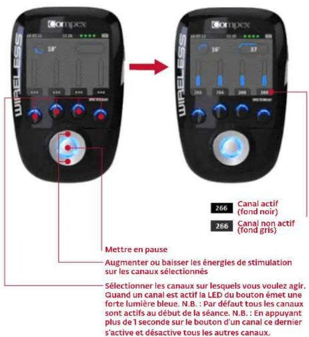 COMPEX Wireless - DÉBUT DE LA SÉANCE DE STIMULATION : MESURE MI-SCAN - 3
